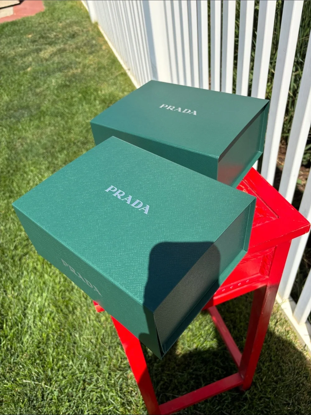 Prada Boxes New Empty 9” x 7” x 4”